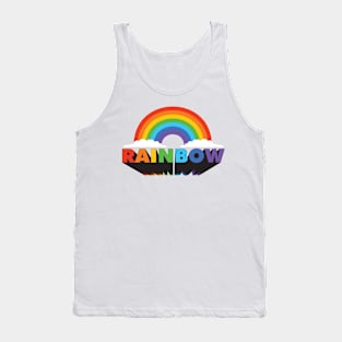 RAINBOW WITH CLOUDS Tank Top